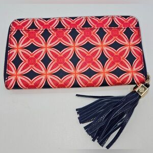 Stella & Dot Wallet Zip Around Fringe Zipper Pull
